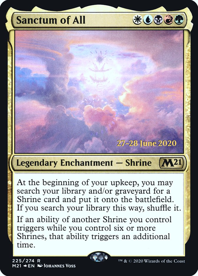 Sanctum of All [Core Set 2021 Prerelease Promos] MTG Single Magic: The Gathering    | Red Claw Gaming