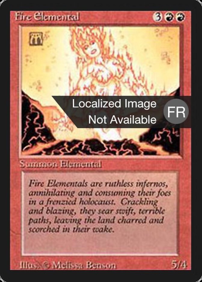 Fire Elemental [Foreign Black Border] MTG Single Magic: The Gathering    | Red Claw Gaming