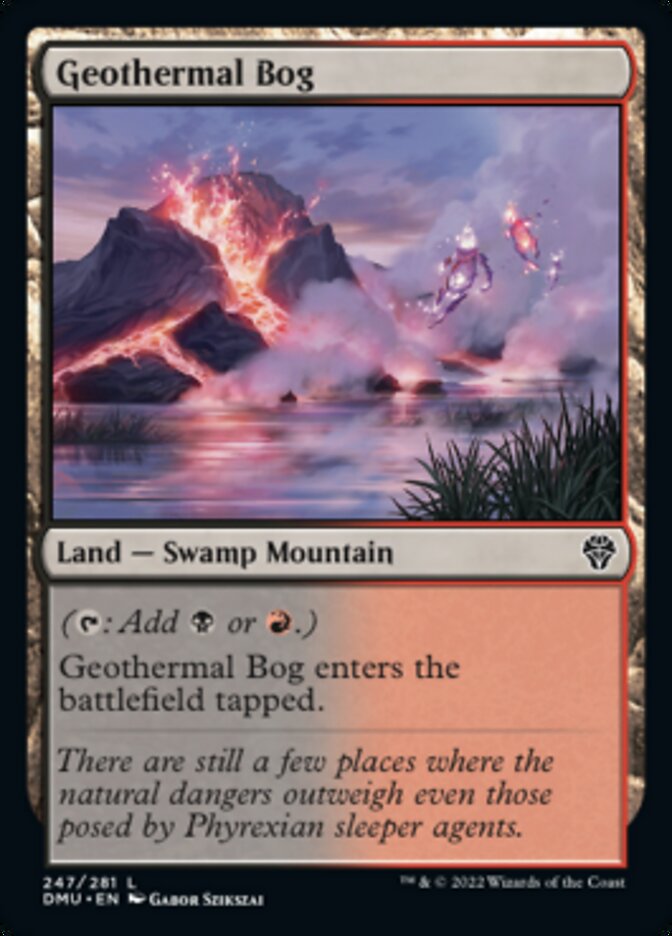 Geothermal Bog [Dominaria United] MTG Single Magic: The Gathering    | Red Claw Gaming