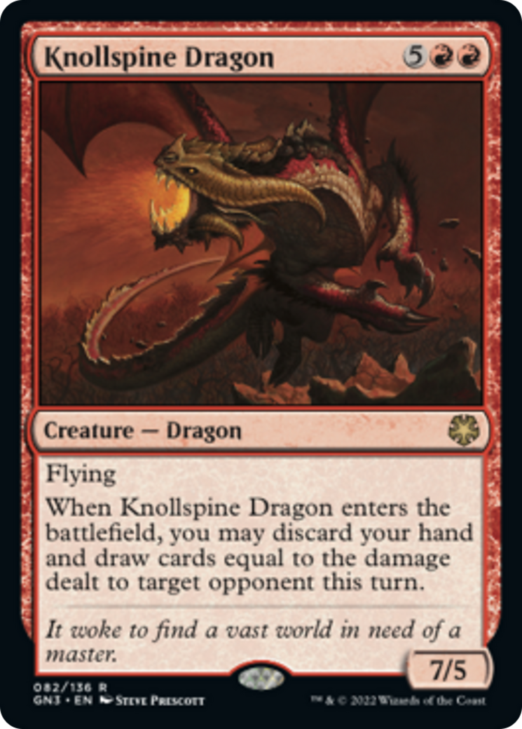 Knollspine Dragon [Game Night: Free-for-All] MTG Single Magic: The Gathering    | Red Claw Gaming