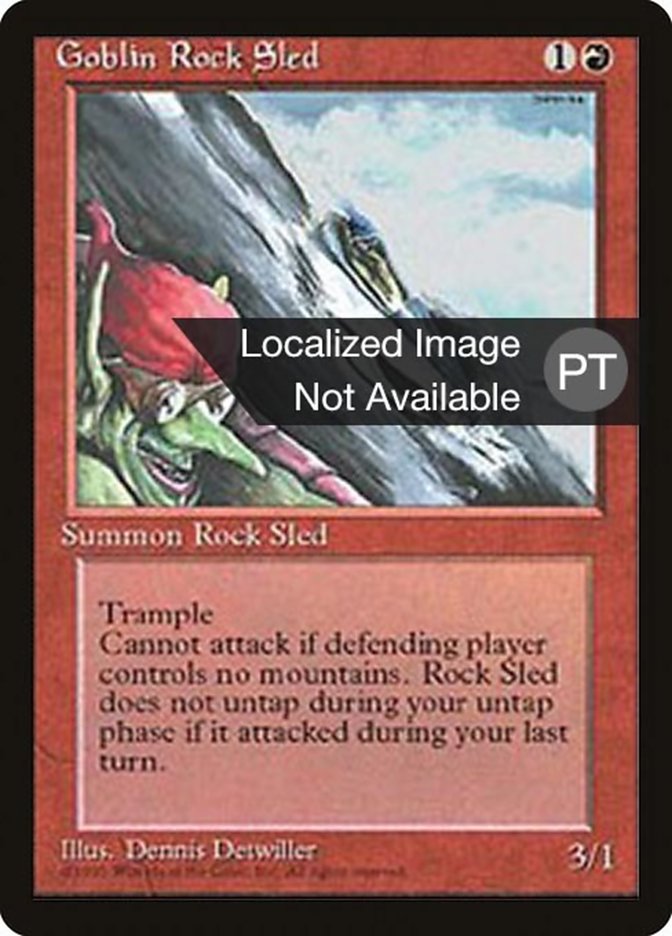 Goblin Rock Sled [Fourth Edition (Foreign Black Border)] MTG Single Magic: The Gathering    | Red Claw Gaming