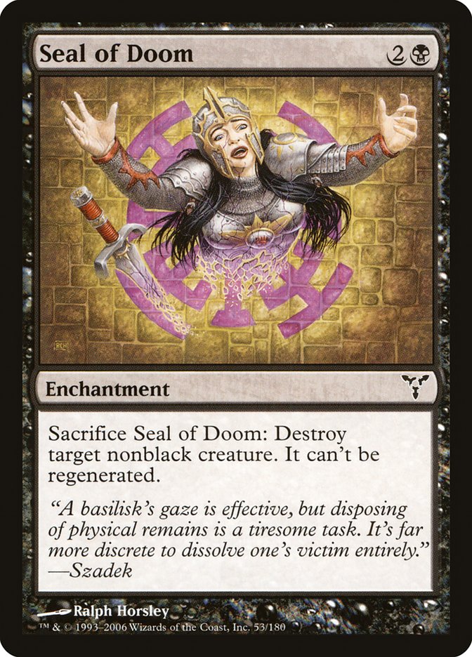 Seal of Doom [Dissension] MTG Single Magic: The Gathering    | Red Claw Gaming