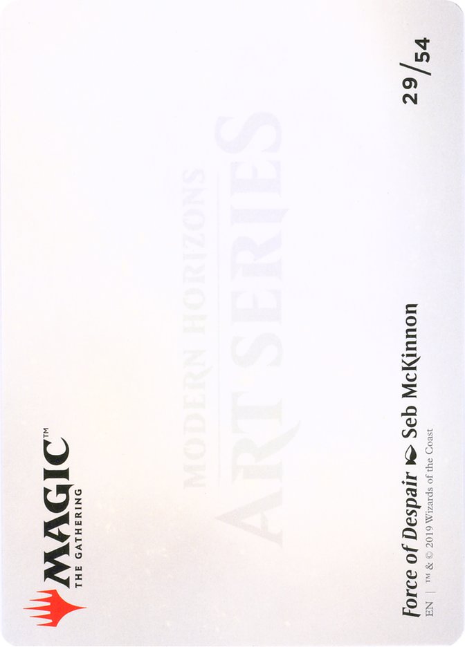 Force of Despair // Force of Despair [Modern Horizons Art Series] MTG Single Magic: The Gathering    | Red Claw Gaming