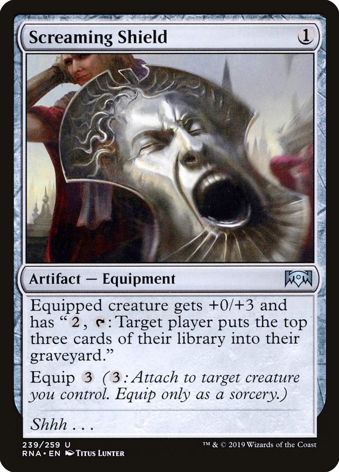 Screaming Shield [Ravnica Allegiance] MTG Single Magic: The Gathering    | Red Claw Gaming