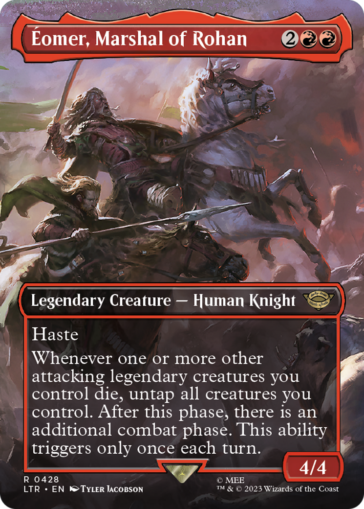 Eomer, Marshal of Rohan (Borderless Alternate Art) [The Lord of the Rings: Tales of Middle-Earth] MTG Single Magic: The Gathering    | Red Claw Gaming