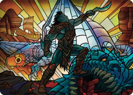 Astor, Bearer of Blades Art Card [Dominaria United Art Series] MTG Single Magic: The Gathering    | Red Claw Gaming