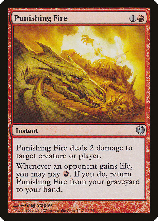 Punishing Fire [Duel Decks: Knights vs. Dragons] MTG Single Magic: The Gathering    | Red Claw Gaming