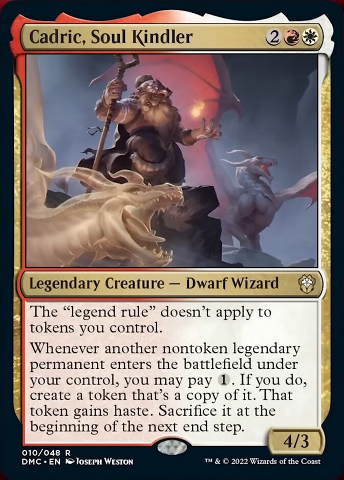 Cadric, Soul Kindler [Dominaria United Commander] MTG Single Magic: The Gathering    | Red Claw Gaming