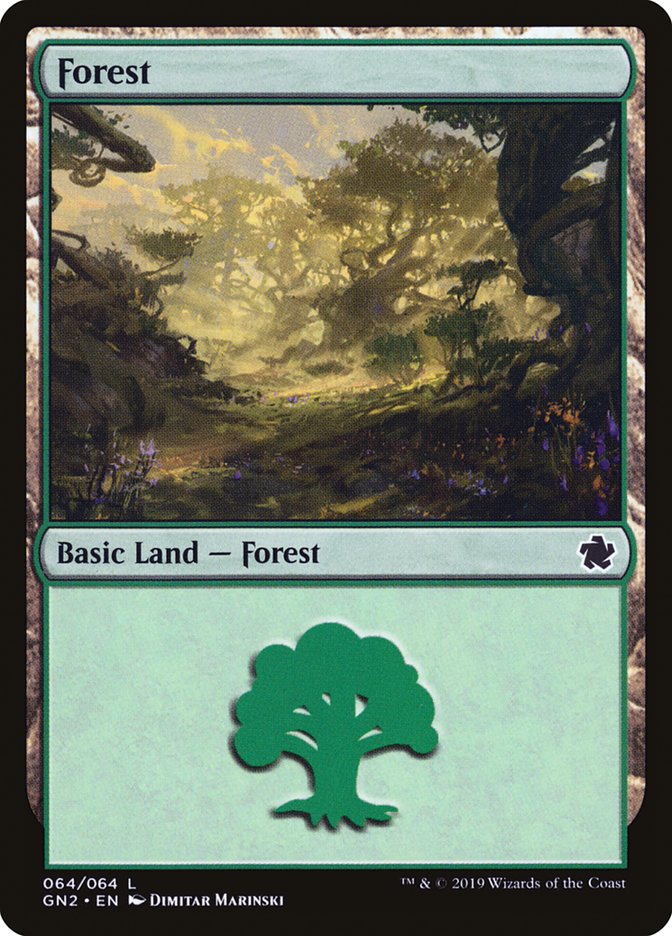 Forest (64) [Game Night 2019] MTG Single Magic: The Gathering    | Red Claw Gaming