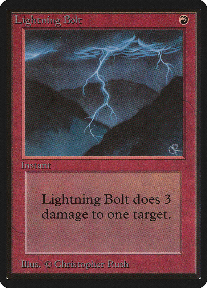 Lightning Bolt [Beta Edition] MTG Single Magic: The Gathering    | Red Claw Gaming