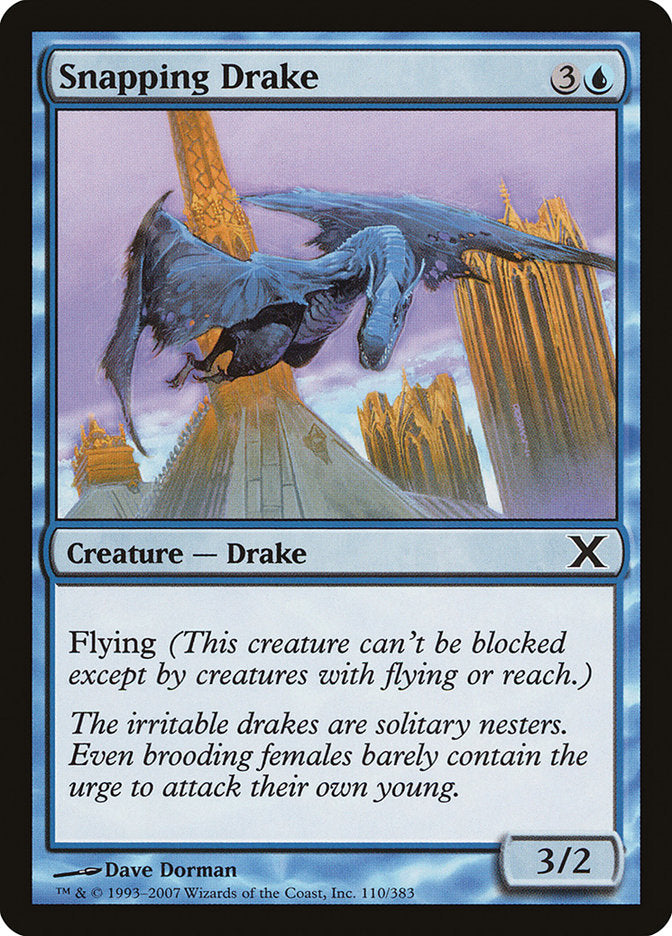 Snapping Drake [Tenth Edition] MTG Single Magic: The Gathering    | Red Claw Gaming