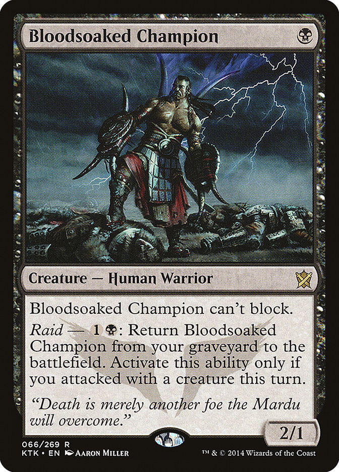 Bloodsoaked Champion [Khans of Tarkir] MTG Single Magic: The Gathering    | Red Claw Gaming