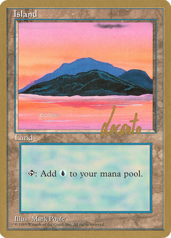 Island (ml369) (Michael Loconto) [Pro Tour Collector Set] MTG Single Magic: The Gathering    | Red Claw Gaming