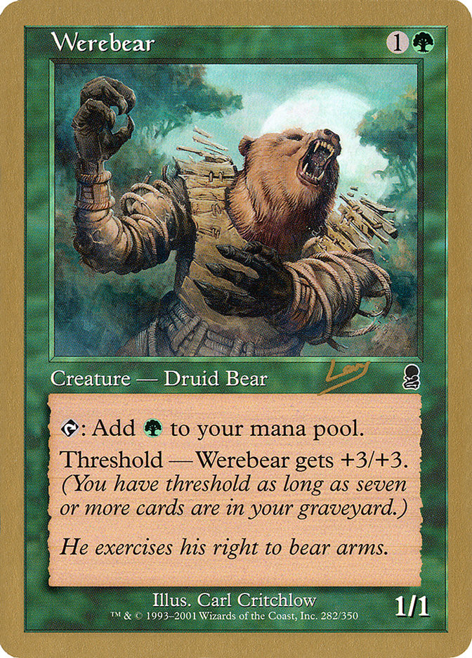 Werebear (Raphael Levy) [World Championship Decks 2002] MTG Single Magic: The Gathering    | Red Claw Gaming
