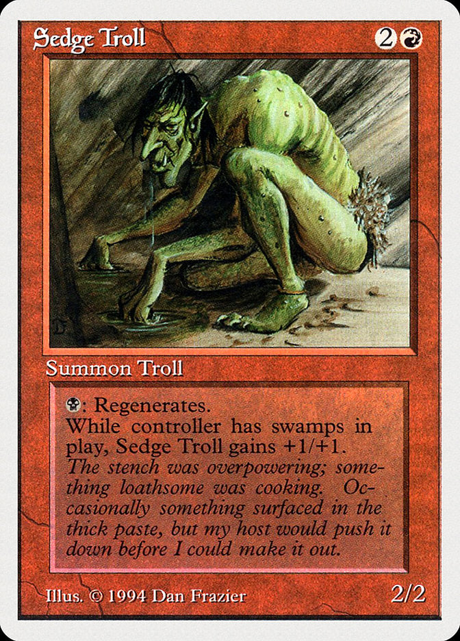 Sedge Troll [Summer Magic / Edgar] MTG Single Magic: The Gathering    | Red Claw Gaming