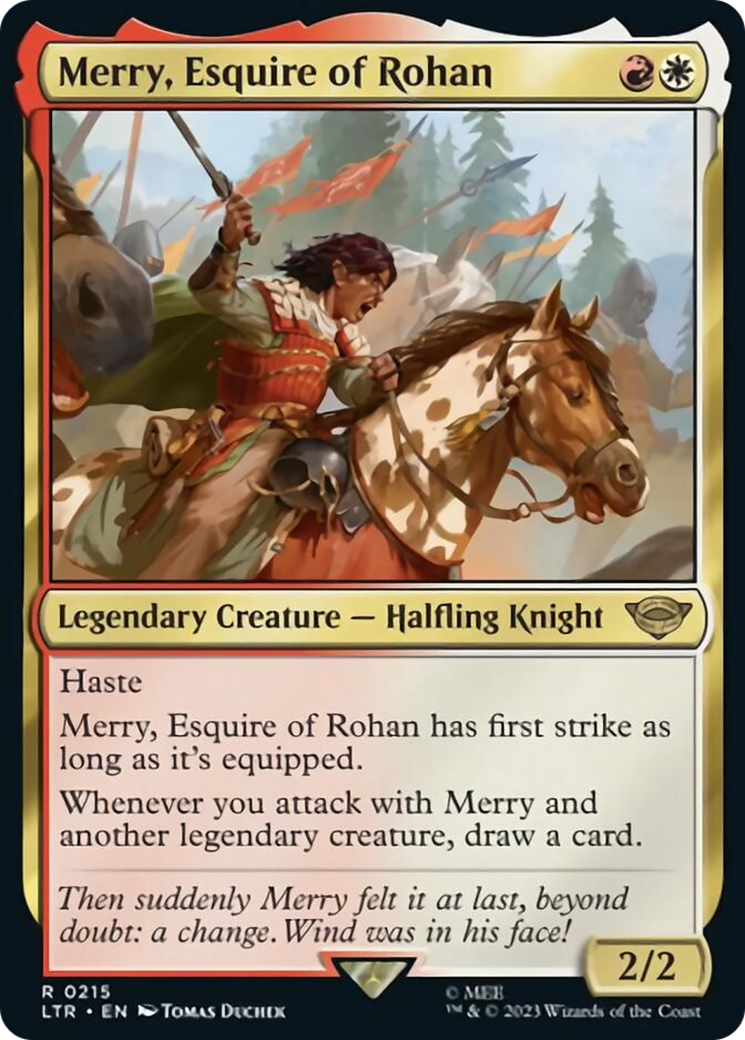 Merry, Esquire of Rohan [The Lord of the Rings: Tales of Middle-Earth] MTG Single Magic: The Gathering    | Red Claw Gaming