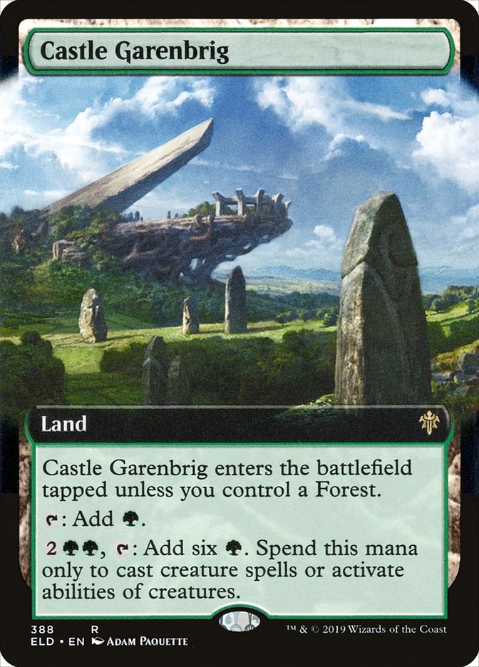 Castle Garenbrig (Extended Art) [Throne of Eldraine] MTG Single Magic: The Gathering    | Red Claw Gaming