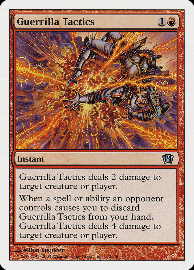 Guerrilla Tactics [Eighth Edition] MTG Single Magic: The Gathering    | Red Claw Gaming