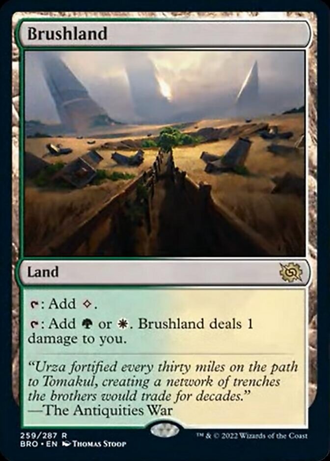 Brushland [The Brothers' War] MTG Single Magic: The Gathering    | Red Claw Gaming