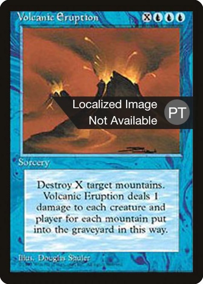 Volcanic Eruption [Fourth Edition (Foreign Black Border)] MTG Single Magic: The Gathering    | Red Claw Gaming