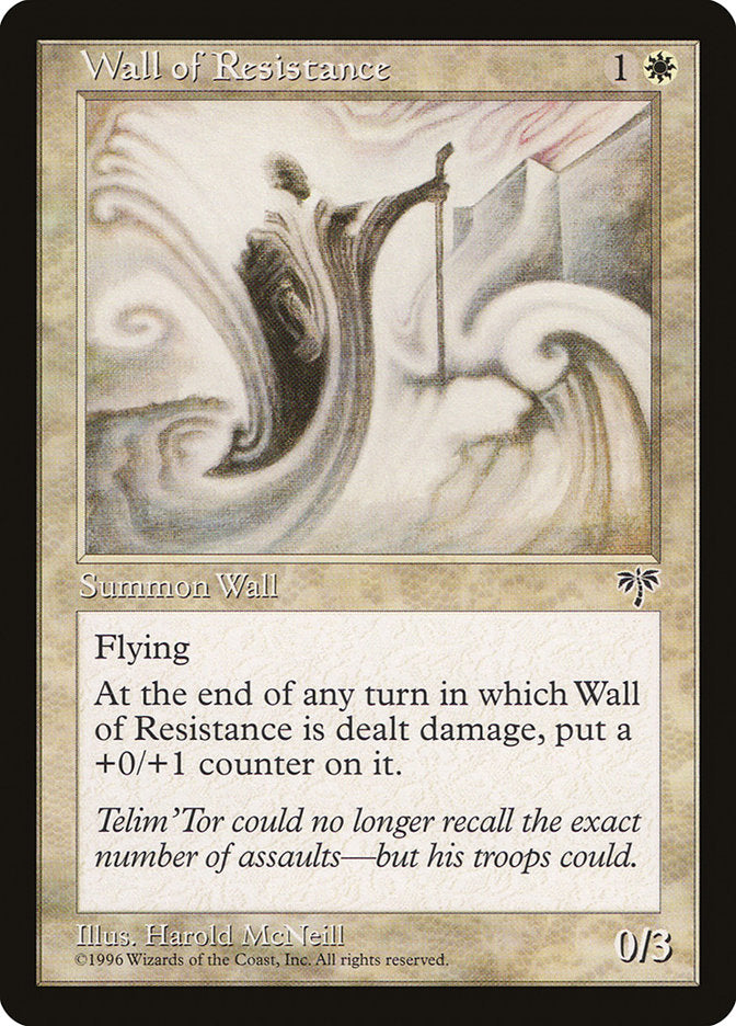 Wall of Resistance [Mirage] MTG Single Magic: The Gathering    | Red Claw Gaming