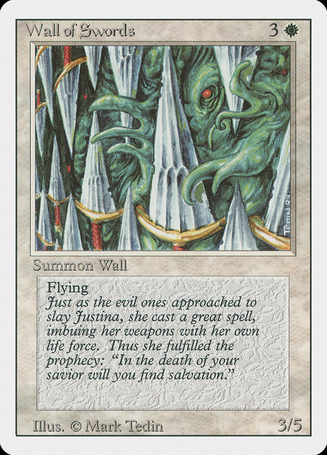 Wall of Swords [Revised Edition] MTG Single Magic: The Gathering    | Red Claw Gaming