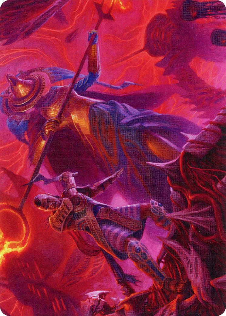 Djeru and Hazoret Art Card [March of the Machine Art Series] MTG Single Magic: The Gathering    | Red Claw Gaming