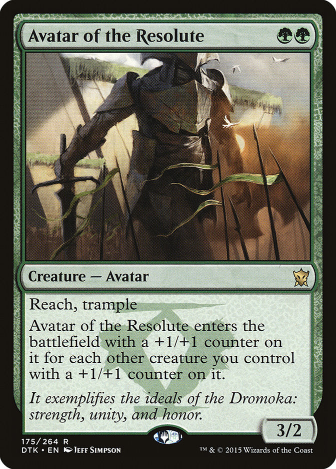 Avatar of the Resolute [Dragons of Tarkir] MTG Single Magic: The Gathering    | Red Claw Gaming