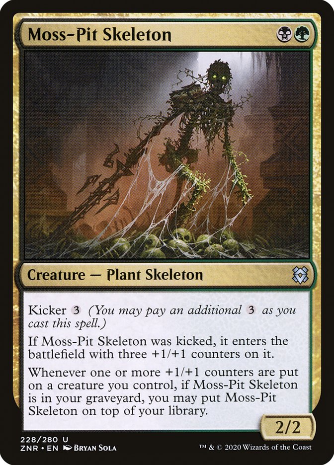Moss-Pit Skeleton [Zendikar Rising] MTG Single Magic: The Gathering    | Red Claw Gaming