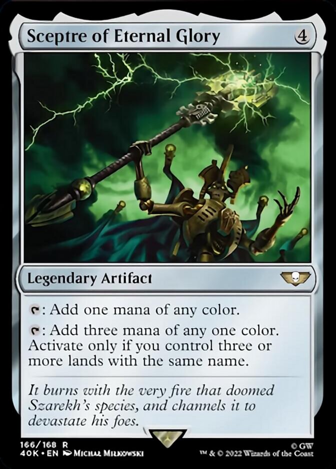 Sceptre of Eternal Glory (Surge Foil) [Warhammer 40,000] MTG Single Magic: The Gathering    | Red Claw Gaming