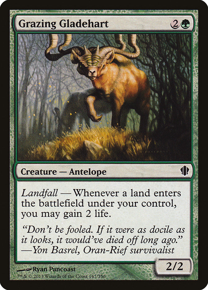 Grazing Gladehart [Commander 2013] MTG Single Magic: The Gathering    | Red Claw Gaming