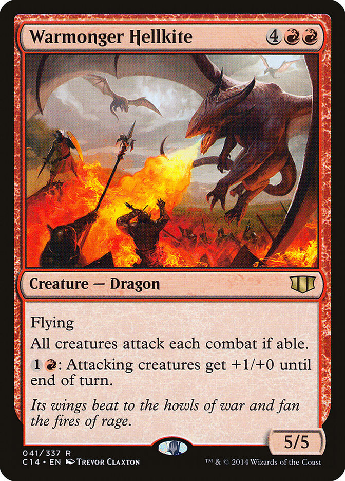 Warmonger Hellkite [Commander 2014] MTG Single Magic: The Gathering    | Red Claw Gaming