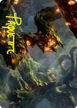 Forest Art Card (Gold-Stamped Signature) [Strixhaven: School of Mages Art Series] MTG Single Magic: The Gathering    | Red Claw Gaming