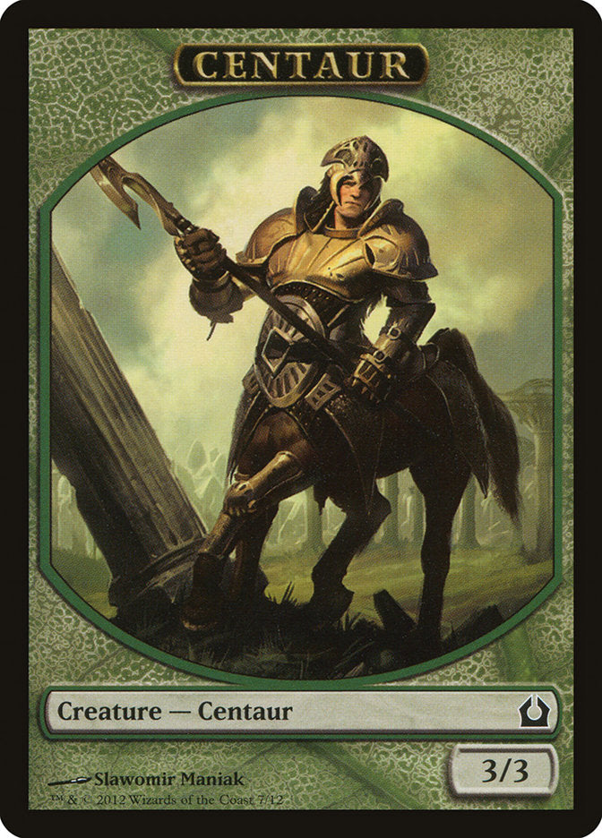 Centaur Token [Return to Ravnica Tokens] MTG Single Magic: The Gathering    | Red Claw Gaming