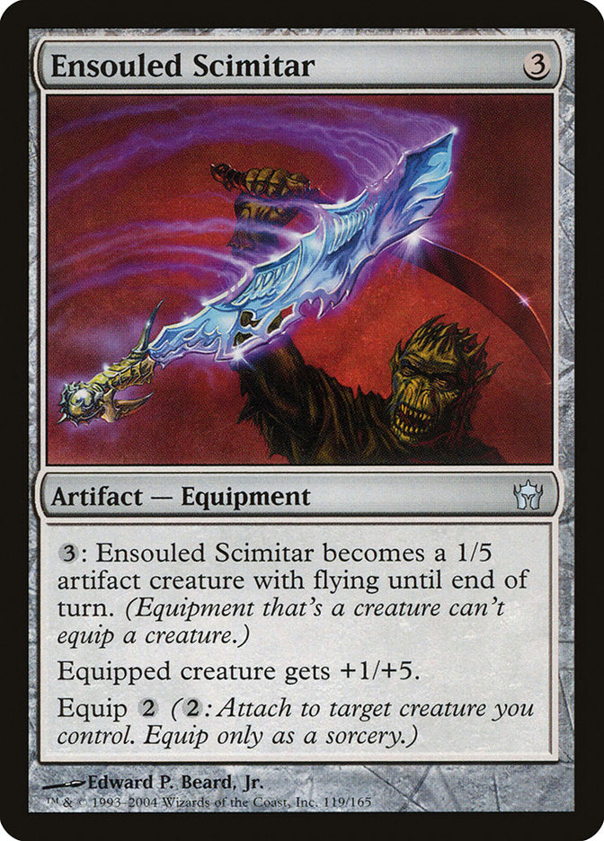 Ensouled Scimitar [Fifth Dawn] MTG Single Magic: The Gathering    | Red Claw Gaming