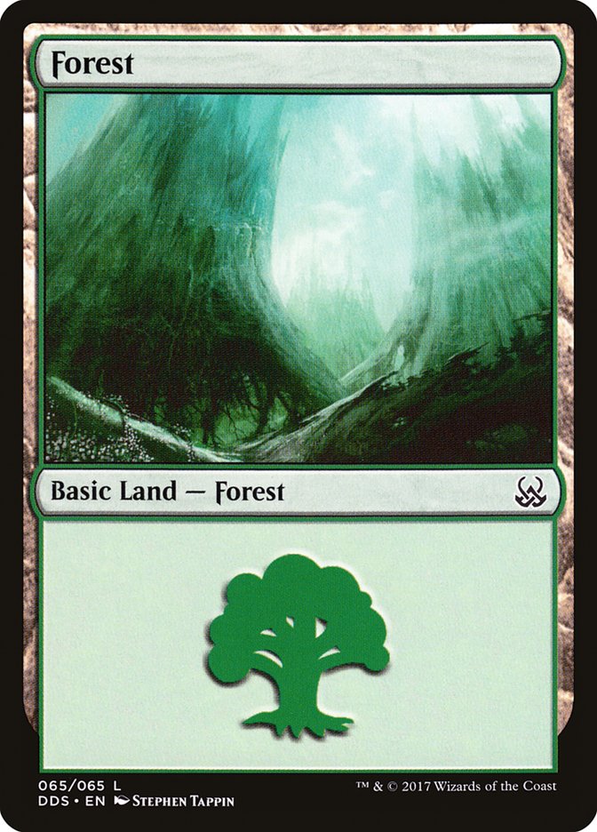 Forest (65) [Duel Decks: Mind vs. Might] MTG Single Magic: The Gathering    | Red Claw Gaming