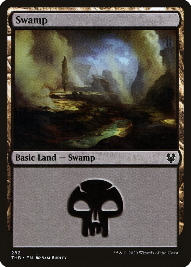 Swamp (282) [Theros Beyond Death] MTG Single Magic: The Gathering    | Red Claw Gaming