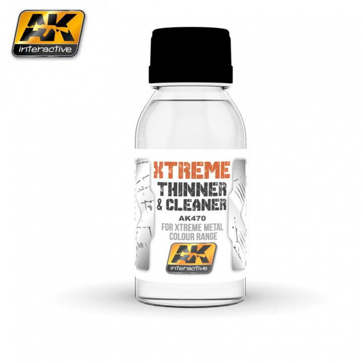 AK Interactive Xtreme Cleaner and Thinner for Extreme Metal Colour Range Enamel Paint AK INTERACTIVE    | Red Claw Gaming
