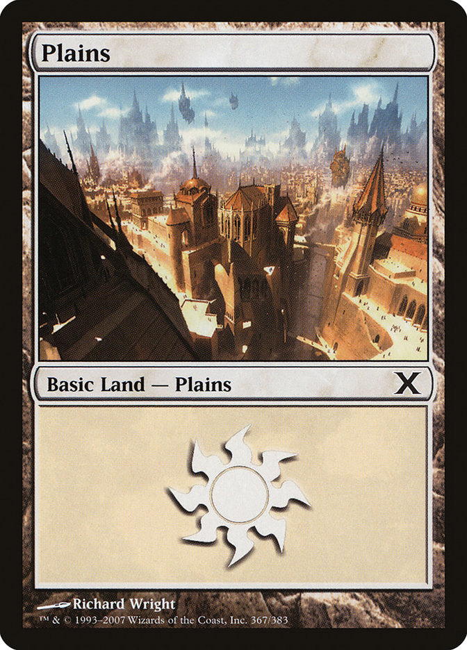 Plains (367) [Tenth Edition] MTG Single Magic: The Gathering    | Red Claw Gaming