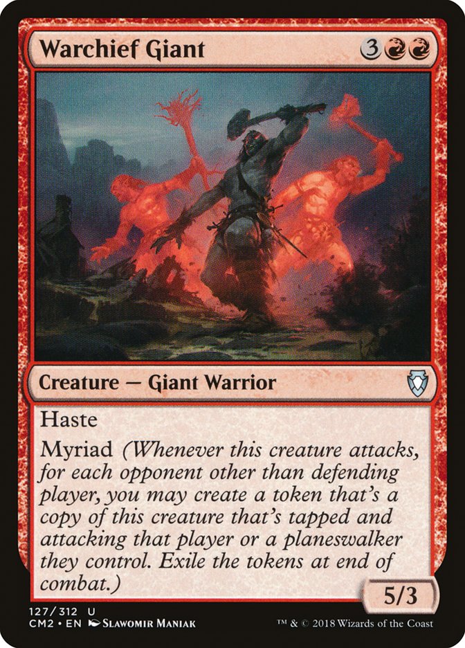 Warchief Giant [Commander Anthology Volume II] MTG Single Magic: The Gathering    | Red Claw Gaming