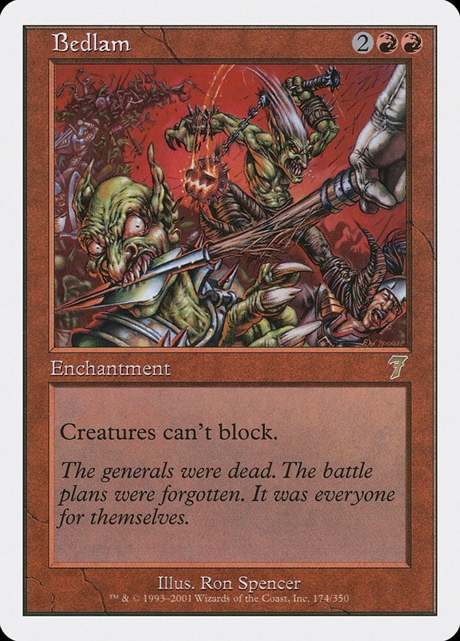 Bedlam [Seventh Edition] MTG Single Magic: The Gathering    | Red Claw Gaming