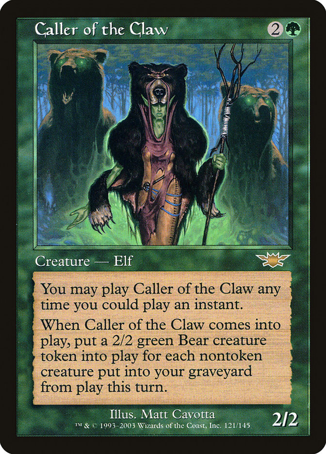 Caller of the Claw [Legions] MTG Single Magic: The Gathering    | Red Claw Gaming