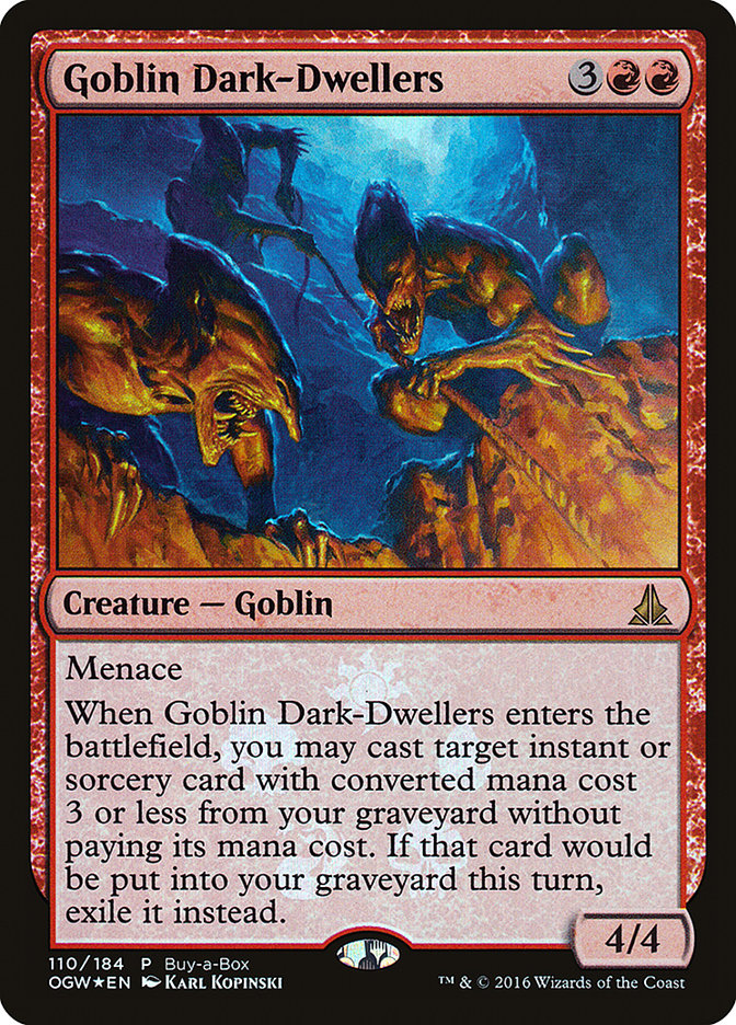 Goblin Dark-Dwellers (Buy-A-Box) [Oath of the Gatewatch Promos] MTG Single Magic: The Gathering    | Red Claw Gaming