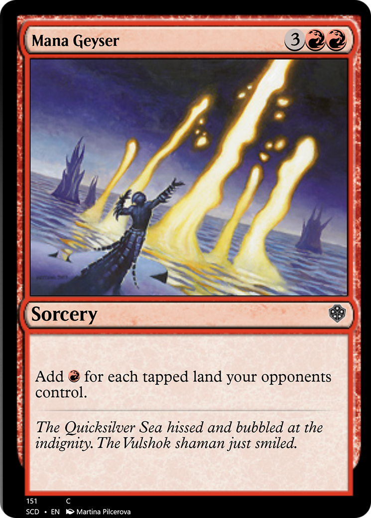 Mana Geyser [Starter Commander Decks] MTG Single Magic: The Gathering    | Red Claw Gaming