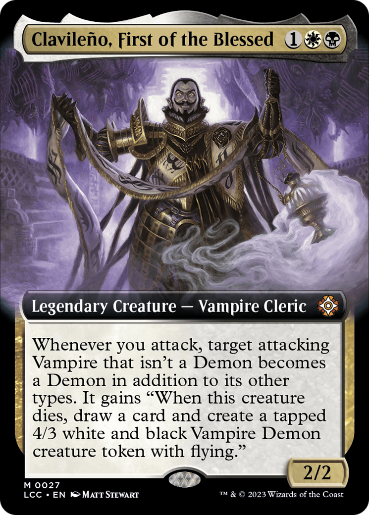 Clavileno, First of the Blessed (Extended Art) [The Lost Caverns of Ixalan Commander] MTG Single Magic: The Gathering    | Red Claw Gaming