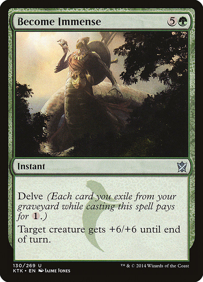 Become Immense [Khans of Tarkir] MTG Single Magic: The Gathering    | Red Claw Gaming