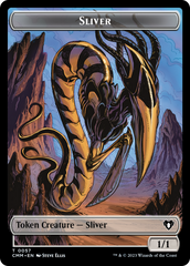 Sliver Army // Sliver Double-Sided Token [Commander Masters Tokens] MTG Single Magic: The Gathering    | Red Claw Gaming