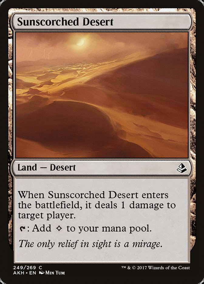 Sunscorched Desert [Amonkhet] MTG Single Magic: The Gathering    | Red Claw Gaming
