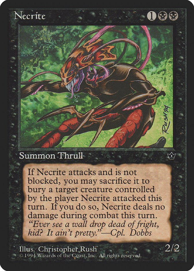 Necrite (Christopher Rush) [Fallen Empires] MTG Single Magic: The Gathering    | Red Claw Gaming