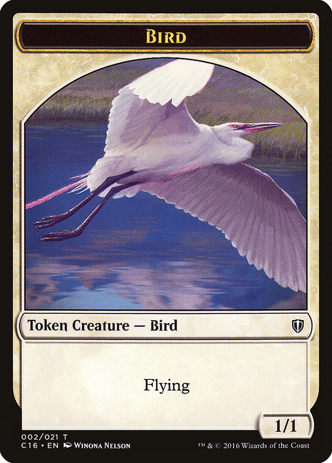 Spirit (006) // Bird (002) Double-Sided Token [Commander 2016 Tokens] MTG Single Magic: The Gathering    | Red Claw Gaming